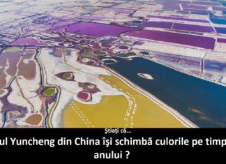 „Marea Moartă” a Chinei sau lacul care-şi schimbă culorile, unul dintre cele mai rare spectacole ale naturii