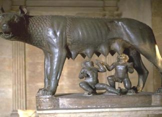 Legenda lui Romulus şi Remus, gemenii salvaţi şi alăptaţi de o lupoaică