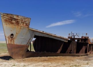Un Dezastru provocat de OM: Marea Aral secată complet