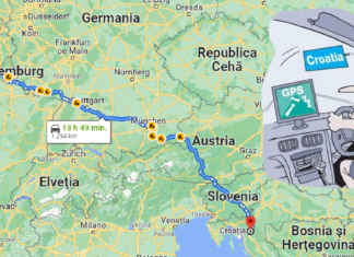 Din cauza unei erori a GPS-ului, o femeie a parcurs 1445 de km în loc de 61 de km.