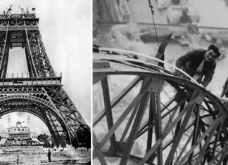 Ceva ce sigur nu ai mai văzut până acum: Fotografiile Turnului Eiffel în construcție în 1887