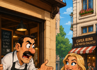 Blonda si motivul pentru care și-a schimbat cafeneaua