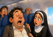 Bulă, călugărița și puișorul din avion