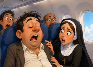 Bulă, călugărița și puișorul din avion