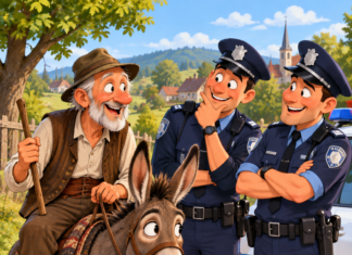 Măgarul cu viitor la Academia de Poliție