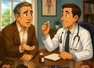 Un domn distins merge la medic…