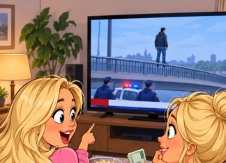 Două blonde și pariul de la știri