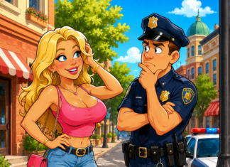Blonda și polițistul